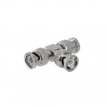 Epcom Conector Coaxial Triple BNC Macho, Plata