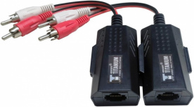 Epcom Balun Transceptor Extensor de Audio Análogo TT2001A, RCA-RJ45, hasta 800 Metros