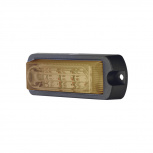 Epcom Luz Auxiliar Ultra Brillante X13A de 4 LEDs, Ámbar, Mica Transparente, para Vehículos