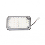 Epcom Luz de Advertencia 7 x 4", Luz Roja/Clara, para Vehículos de Emergencia