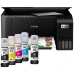 Multifuncional Epson EcoTank L3250, Color, Inyección, Inalámbrico, Print/Scan/Copy ― incluye 5 Tintas T544
