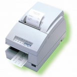 Epson TM-U675-012, Impresora de Multifunción incl. Cheques, Matriz de Puntos, Alámbrico, Serial, Blanco - Sin Cables