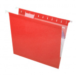 Esselte Fólder Colgante 4153 1/5 RED, Paquete de 25 Piezas de Tamaño Oficio, Rojo