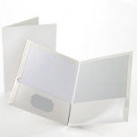 Esselte Fólder Twin Pocket Portfolio 51704, Paquete de 25 Piezas, para 100 Hojas, Blanco