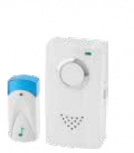 Estevez Timbre D827W, Inalámbrico, 3 Melodías, hasta 150 Metros, Blanco