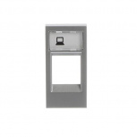 ESTEVEZ Placa de Soporte N2118.1-PL, 1 Puerto RJ-45, Gris