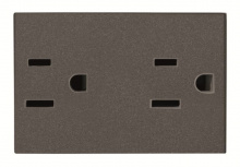 Estevez Tomacorriente N2328-AN, 2 Enchufes, 127 - 250V, 15A, Antracita