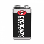 Eveready Pila Carbon Zinc, 9V, 12 Piezas