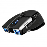 Mouse Gamer Ergonómico EVGA Óptico X20, Inalámbrico, Bluetooth/USB-A, 16000DPI, Negro - Imagen adicional 1