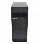 Gabinete Evotec EV-1004, Midi-Tower, ATX/Micro-ATX/Mini-ATX, USB 2.0/3.1, con Fuente de 600W, sin Ventiladores Instalados, Negro