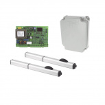 FAAC Operador para Puerta Abatible FAAC-400-CBAC, 4 Metros, hasta 400kg, Tarjeta,Contenedor,Brazos,Hidráulicos y Capacitores 