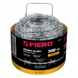 Fiero Bobina de Alambre de Púas, Calibre 15.5, 300 Metros, Acero