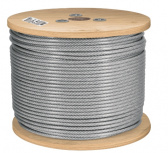 Fiero Bobina de Cable con Recubrimiento PVC, 3/16", 300 Metros, Acero