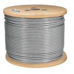 Fiero Bobina de Cable Flexible de Acero, 1/8", 300 Metros, Galvanizado