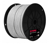 Fiero Bobina de Cable Acero Rígido, 1/2", 75 Metros