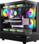 Gabinete Formula V Line Crystal Z8, Midi-Tower, ATX/Micro-ATX/Mini-ITX, USB 3.0, sin Fuente, 6 Ventiladores Instalados, Negro - Imagen adicional 7