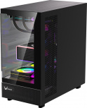 Gabinete Formula V Line Crystal Z8, Midi-Tower, ATX/Micro-ATX/Mini-ITX, USB 3.0, sin Fuente, 6 Ventiladores Instalados, Negro - Imagen adicional 2