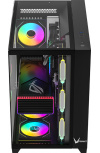 Gabinete Formula V Line Crystal Z9, Midi-Tower, ATX/Micro-ATX/Mini-ITX, USB 3.0, sin Fuente, 7 Ventiladores Instalados, Negro - Imagen adicional 5