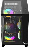 Gabinete Formula V Line Crystal Z9M Floe, Midi-Tower, Micro-ATX/Mini-ITX, USB 2.0/3.0, sin Fuente, 5 Ventiladores Instalados, Negro - Imagen adicional 5