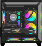 Gabinete Formula V Line Crystal Z9M Floe, Midi-Tower, Micro-ATX/Mini-ITX, USB 2.0/3.0, sin Fuente, 5 Ventiladores Instalados, Negro - Imagen adicional 2