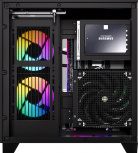 Gabinete Formula V Line Crystal Z9M Floe, Midi-Tower, Micro-ATX/Mini-ITX, USB 2.0/3.0, sin Fuente, 5 Ventiladores Instalados, Negro - Imagen adicional 3