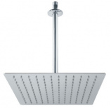Foset Cabezal de Regadera 12" Cuadrada de Acero Inoxidable 45775, Cromado ― incluye Brazo