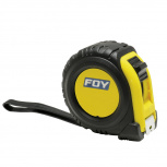 Flexómetro Foy 142064, 7.5 Metros, 2.54cm, Negro/Amarillo