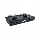 Foy Parrilla de Gas 144712, 2 Quemadores, Negro