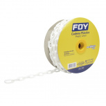 FOY Cuerda de Plástico 143424, 8mm, 25 Metros, Blanco