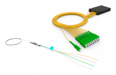 Furukawa Electric Cable Divisor Óptico PLC 1 x 4, Amarillo/Verde