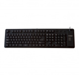 Teclado Fussion Acustic KB-2006, Alámbrico, USB, Negro (Inglés)