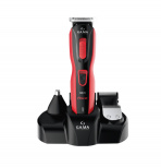 Gama Italy Cortadora de Cabello Race R823, 4 Peines, Rojo