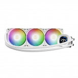 Gamdias AURA GL360 DIGITAL WH Enfriamiento Líquido para CPU, 3x 120mm, hasta 1800RPM, Blanco