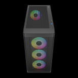 Gabinete Gamdias ATHENA M3, Midi-Tower, ATX/EATX/Micro-ATX/Mini-ITX, USB 3.0, sin Fuente, 4 Ventiladores Instalados, Negro - Imagen adicional 2