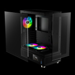 Gabinete Gamdias ATLAS E1, Midi-Tower, ATX/Micro-ATX/Mini-ITX, USB 3.0, sin Fuente, 3 Ventiladores Instalados, Negro - Imagen adicional 3