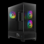 Gabinete Gamdias ATLAS M1, Midi-Tower, ATX/Micro-ATX/Mini-ITX, USB 3.0, sin Fuente, 3 Ventiladores Instalados, Negro - Imagen adicional 1