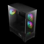 Gabinete Gamdias ATLAS M1, Midi-Tower, ATX/Micro-ATX/Mini-ITX, USB 3.0, sin Fuente, 3 Ventiladores Instalados, Negro - Imagen adicional 2