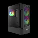 Gabinete Gamdias AURA GC7 ARGB, Midi-Tower, ATX/Micro-ATX/Mini-ITX, USB 2.0/3.0, sin Fuente, 3 Ventiladores Instalados, Negro - Imagen adicional 1