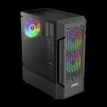 Gabinete Gamdias AURA GC7 ARGB, Midi-Tower, ATX/Micro-ATX/Mini-ITX, USB 2.0/3.0, sin Fuente, 3 Ventiladores Instalados, Negro - Imagen adicional 4