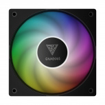 Ventilador Gamdias NOTUS M1, 120mm, 1600RPM, ARGB, Negro