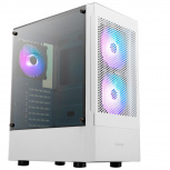 Gabinete Gamdias TALOS E3 Mesh con Ventana ARGB, Midi-Tower, ATX/Micro-ATX/Mini-ITX, USB 3.0/2.0, sin Fuente, 3 Ventiladores ARGB Instalados, Blanco