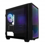 Gabinete Game Factor CSG560, Micro-Tower, Micro-ATX/Mini-ITX, USB 3.0, sin Fuente, 1 Ventilador Instalado, Negro - Imagen adicional 1