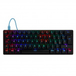 Teclado Gamer Game Factor KBG560 RGB, Teclado Mecánico, Switch Blue, Alámbrico, Negro (Español)