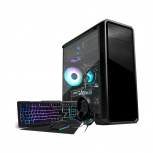 Computadora Gamer Game Factor ZARO CSG300, Intel Core i7-11700 2.50GHz, 16GB, 1TB SSD, NVIDIA GeForce RTX 3060, Windows 10 Prueba ― incluye Teclado, Mouse, Audífonos y Mousepad - Imagen del combo