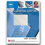 GBC Cubierta GBPlak Rayada, Paquete de 50 Piezas, Transparente
