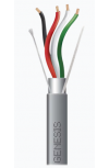 Genesis Bobina de Cable para Alarma 2215-1009, 4 Conductores, 18 AWG, 305 Metros, 1 Pieza