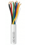 Genesis Bobina de Cable para Alarma 3117-1012, 8 Conductores, 18 AWG, 305 Metros, 1 Pieza