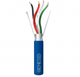 Genesis Bobina de Cable para Alarma 3215-2106, 4 Conductores, 18 AWG, 305 Metros, 1 Pieza