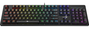 Teclado Gamer Genius SCORPION K10 RGB, Teclado Mecánico, Alámbrico, Negro (Español)