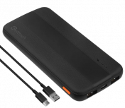 Cargador Portátil Getttech Power Bank GBN-E10FC-01, 10.000mAh, Negro